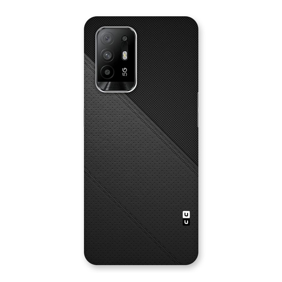 Black Polka Stripe Back Case for Oppo F19 Pro Plus 5G