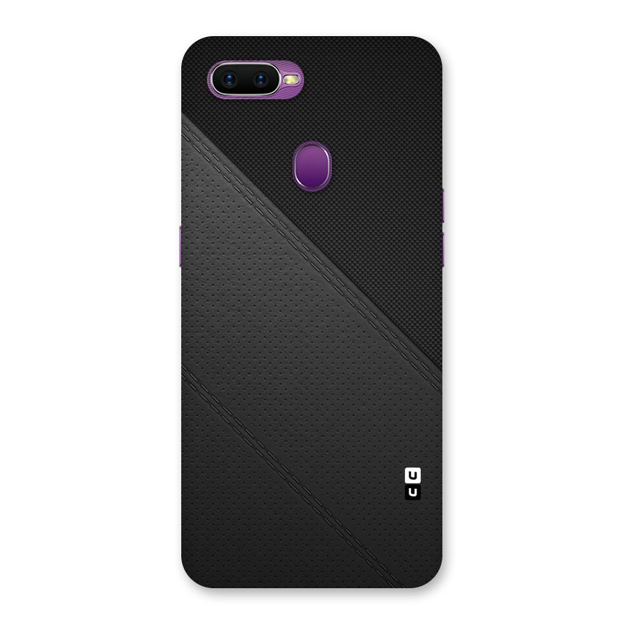Black Polka Stripe Back Case for Oppo F9