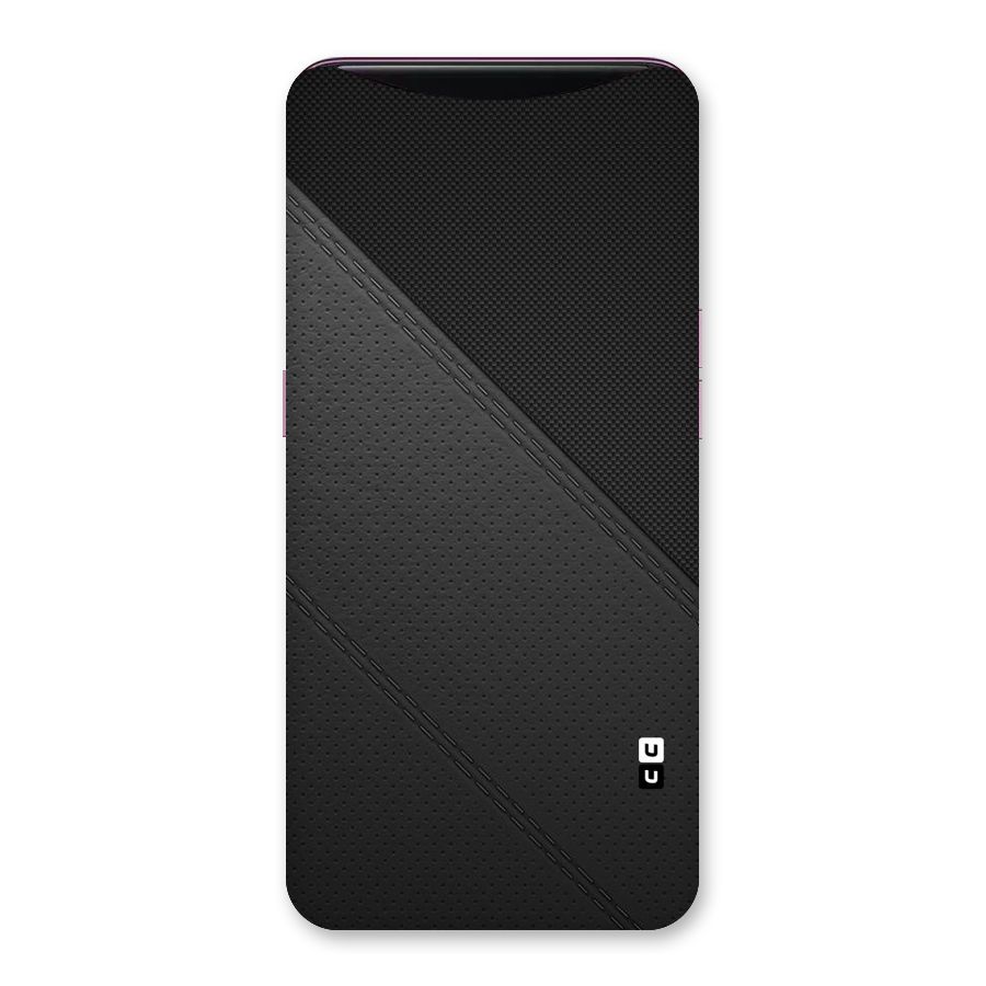 Black Polka Stripe Back Case for Oppo Find X