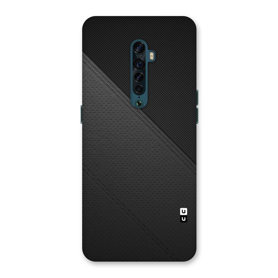 Black Polka Stripe Back Case for Oppo Reno2