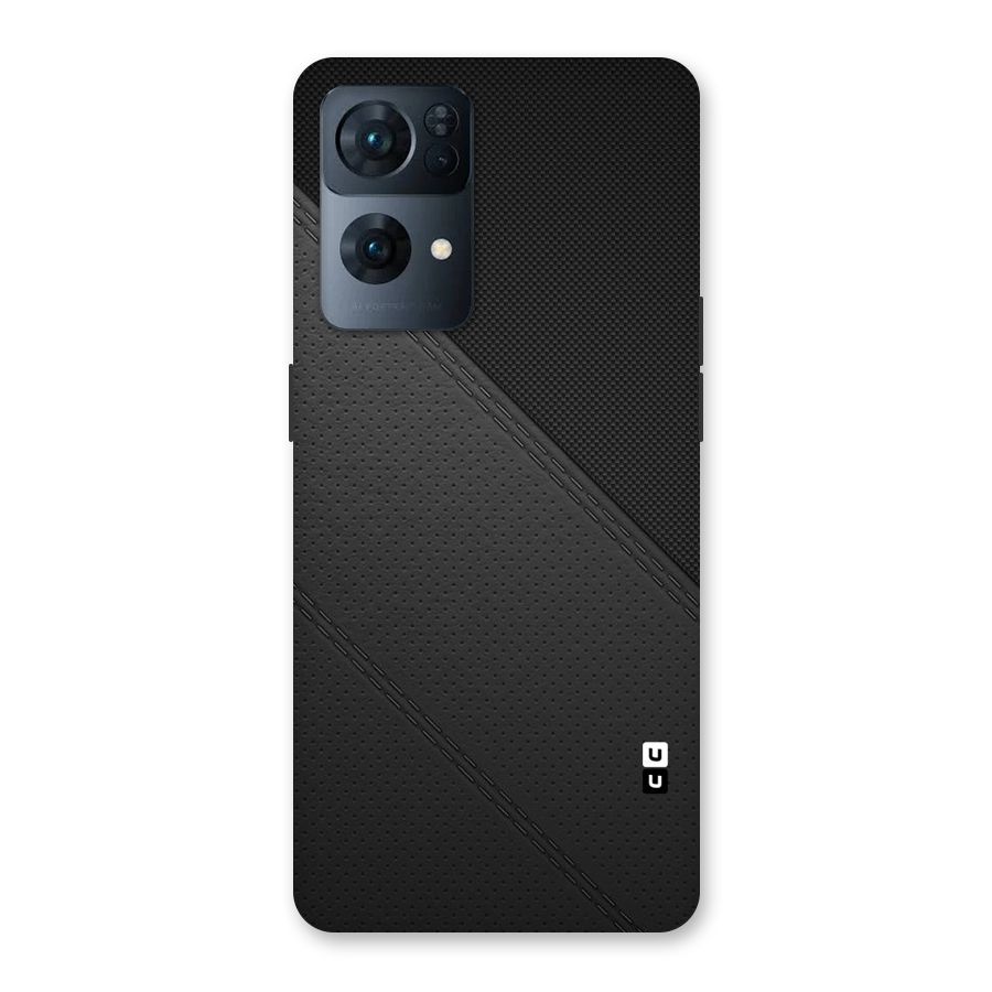 Black Polka Stripe Back Case for Oppo Reno7 Pro 5G