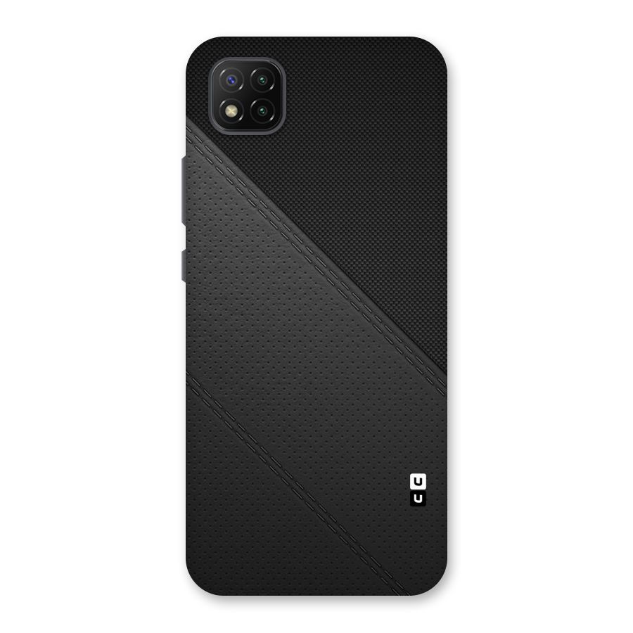 Black Polka Stripe Back Case for Poco C3