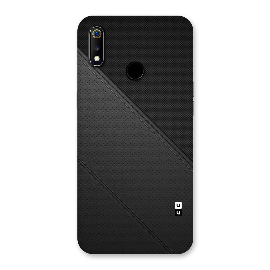 Black Polka Stripe Back Case for Realme 3