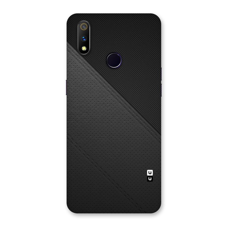 Black Polka Stripe Back Case for Realme 3 Pro
