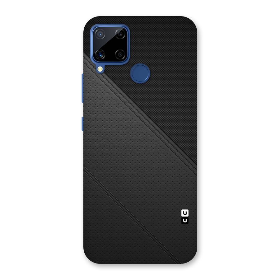 Black Polka Stripe Back Case for Realme C15