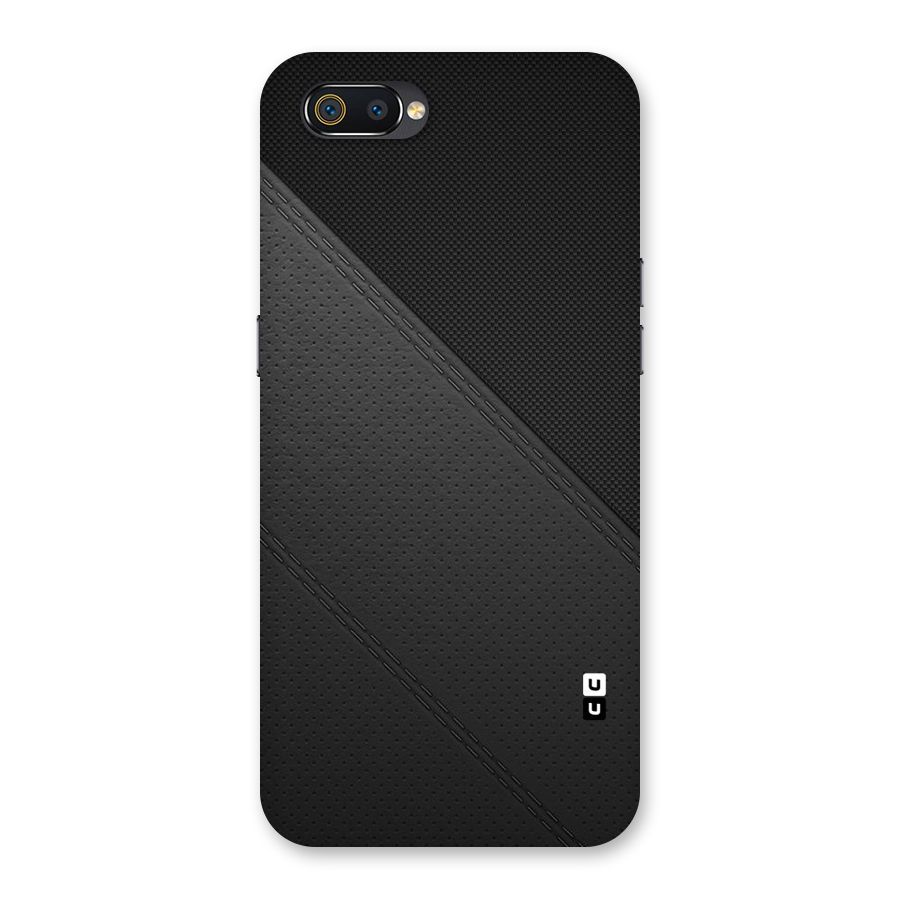 Black Polka Stripe Back Case for Realme C2