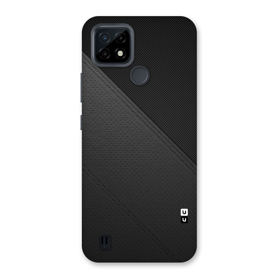 Black Polka Stripe Back Case for Realme C21