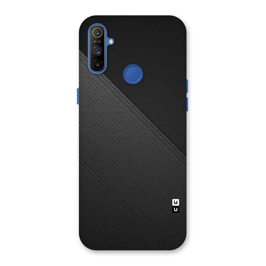 Black Polka Stripe Back Case for Realme Narzo 10A