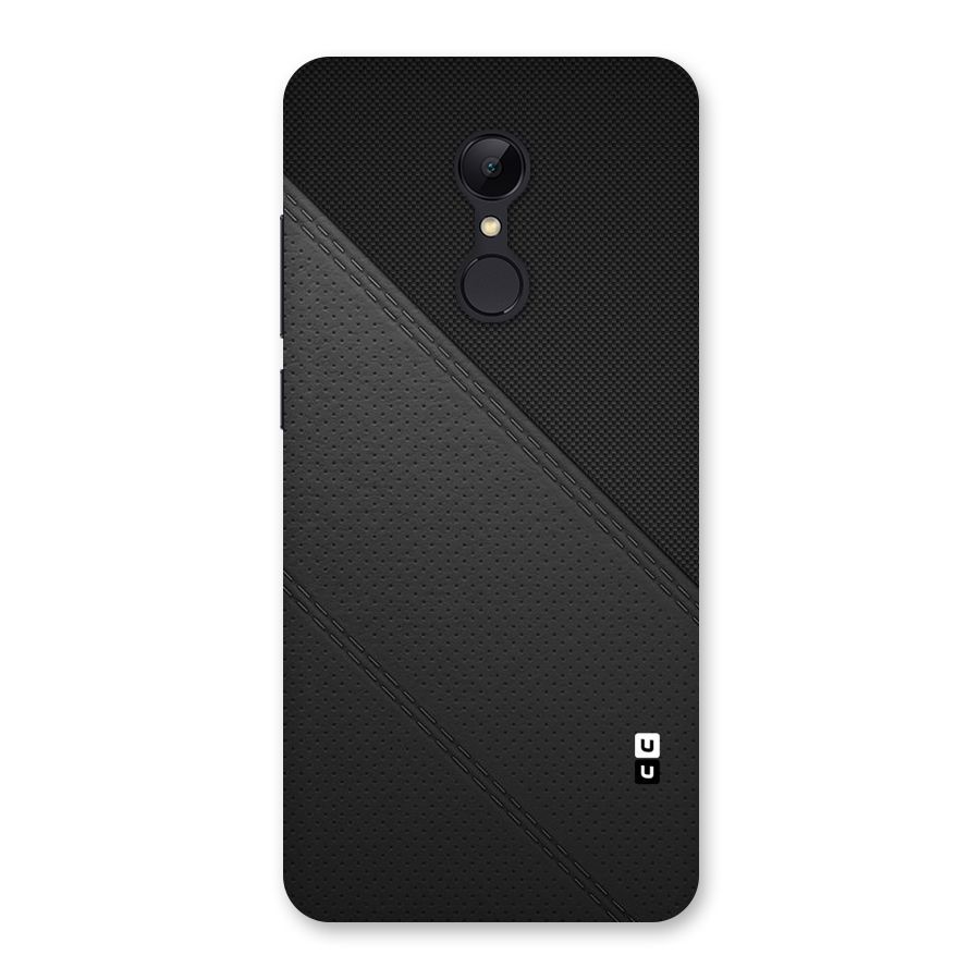 Black Polka Stripe Back Case for Redmi 5
