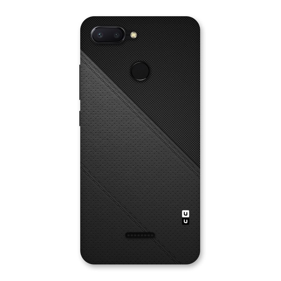 Black Polka Stripe Back Case for Redmi 6