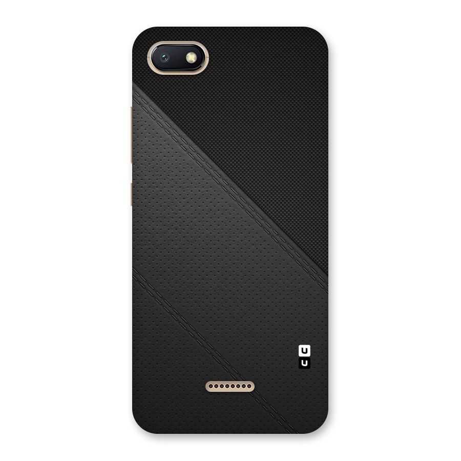 Black Polka Stripe Back Case for Redmi 6A