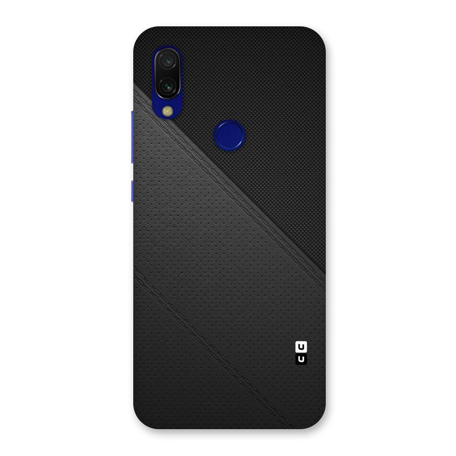 Black Polka Stripe Back Case for Redmi 7