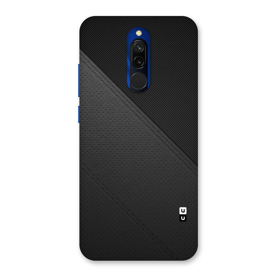 Black Polka Stripe Back Case for Redmi 8