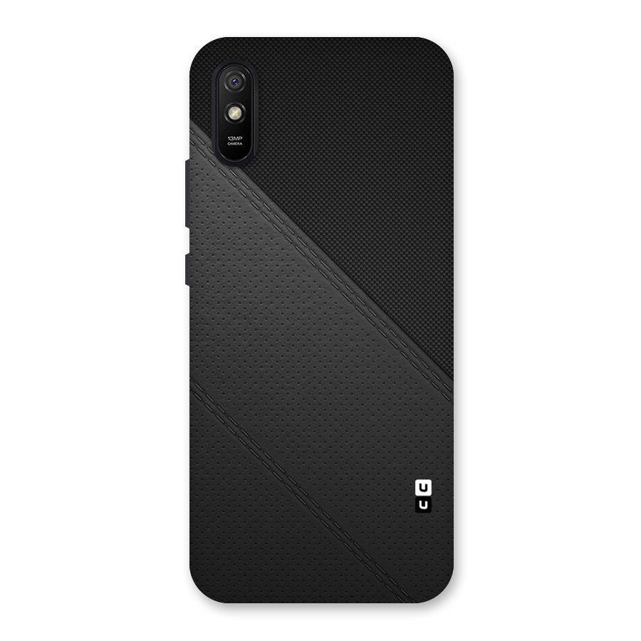 Black Polka Stripe Back Case for Redmi 9A