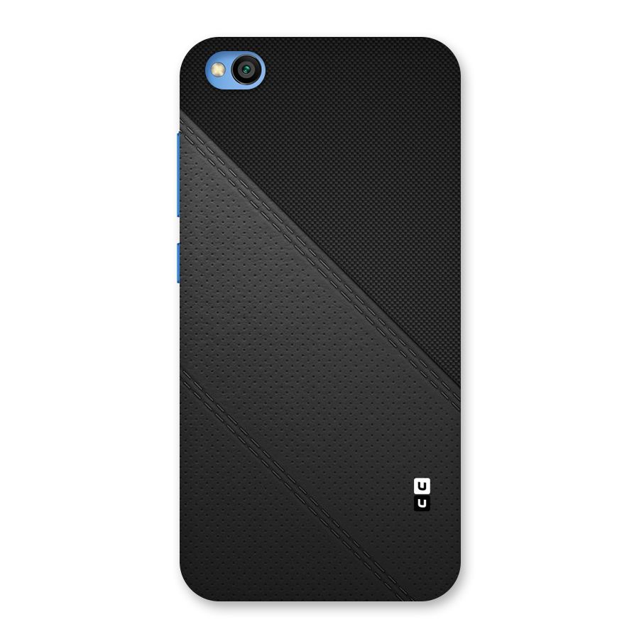 Black Polka Stripe Back Case for Redmi Go