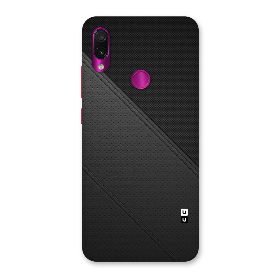 Black Polka Stripe Back Case for Redmi Note 7 Pro