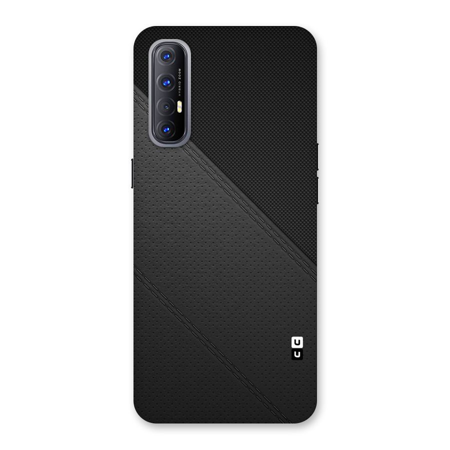 Black Polka Stripe Back Case for Reno3 Pro