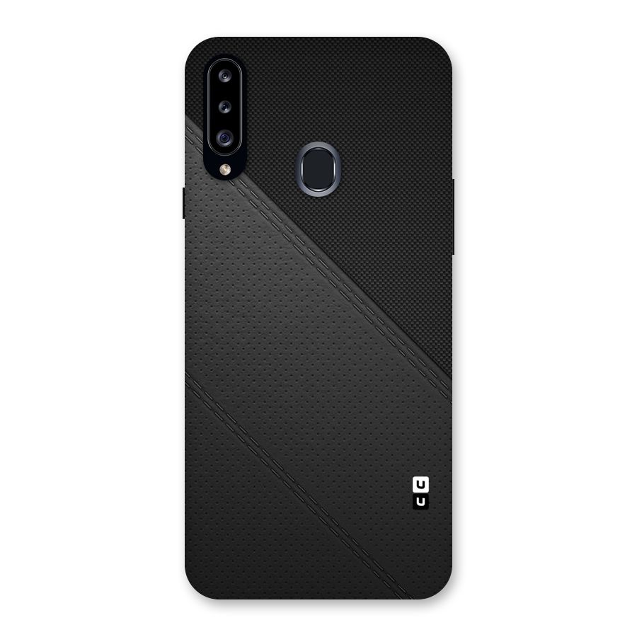 Black Polka Stripe Back Case for Samsung Galaxy A20s