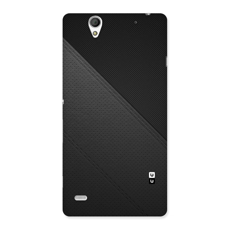 Black Polka Stripe Back Case for Sony Xperia C4
