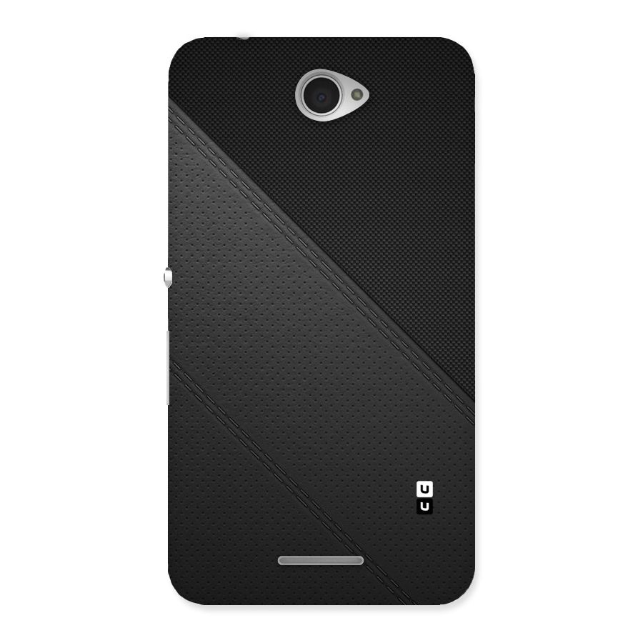 Black Polka Stripe Back Case for Sony Xperia E4