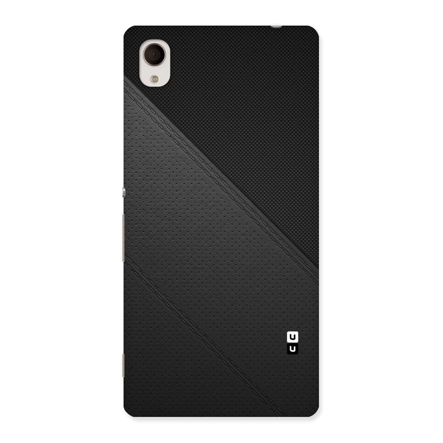 Black Polka Stripe Back Case for Sony Xperia M4
