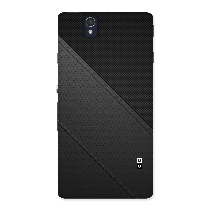 Black Polka Stripe Back Case for Sony Xperia Z