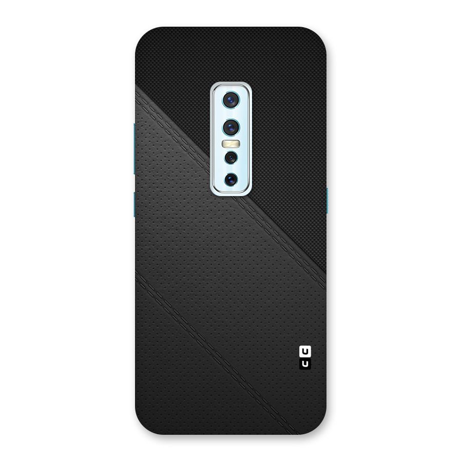Black Polka Stripe Back Case for Vivo V17 Pro