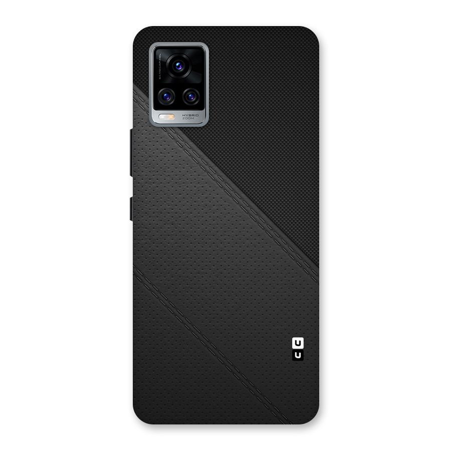 Black Polka Stripe Back Case for Vivo V20 Pro