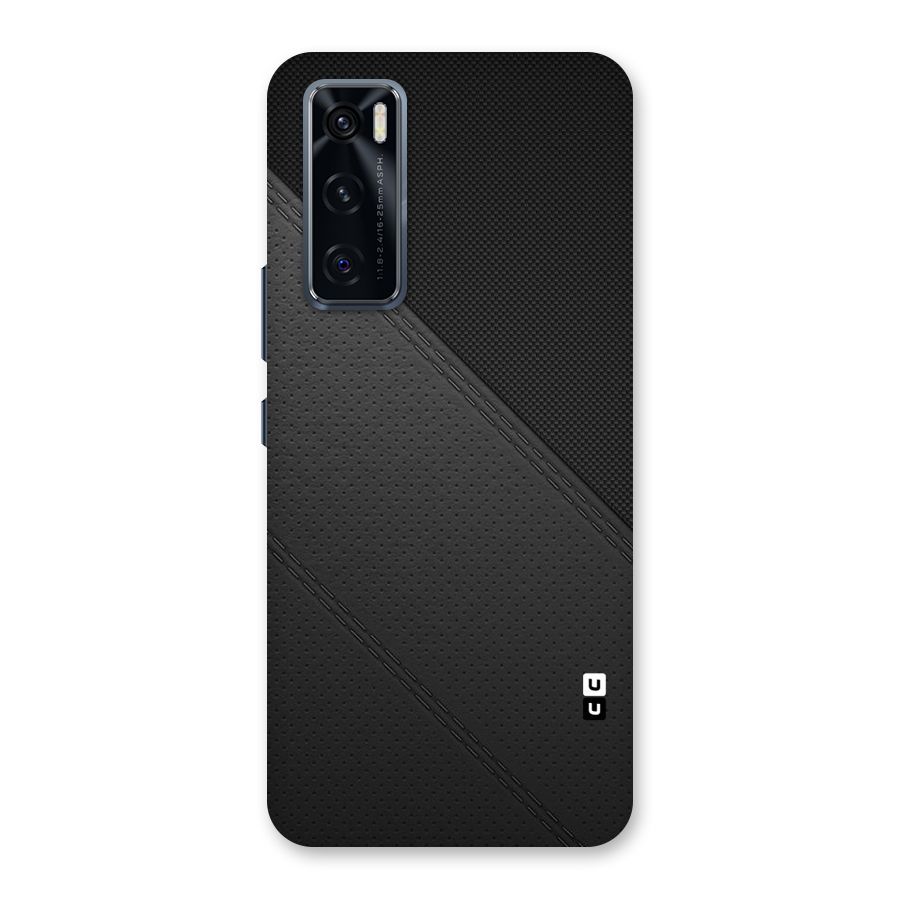 Black Polka Stripe Back Case for Vivo V20 SE