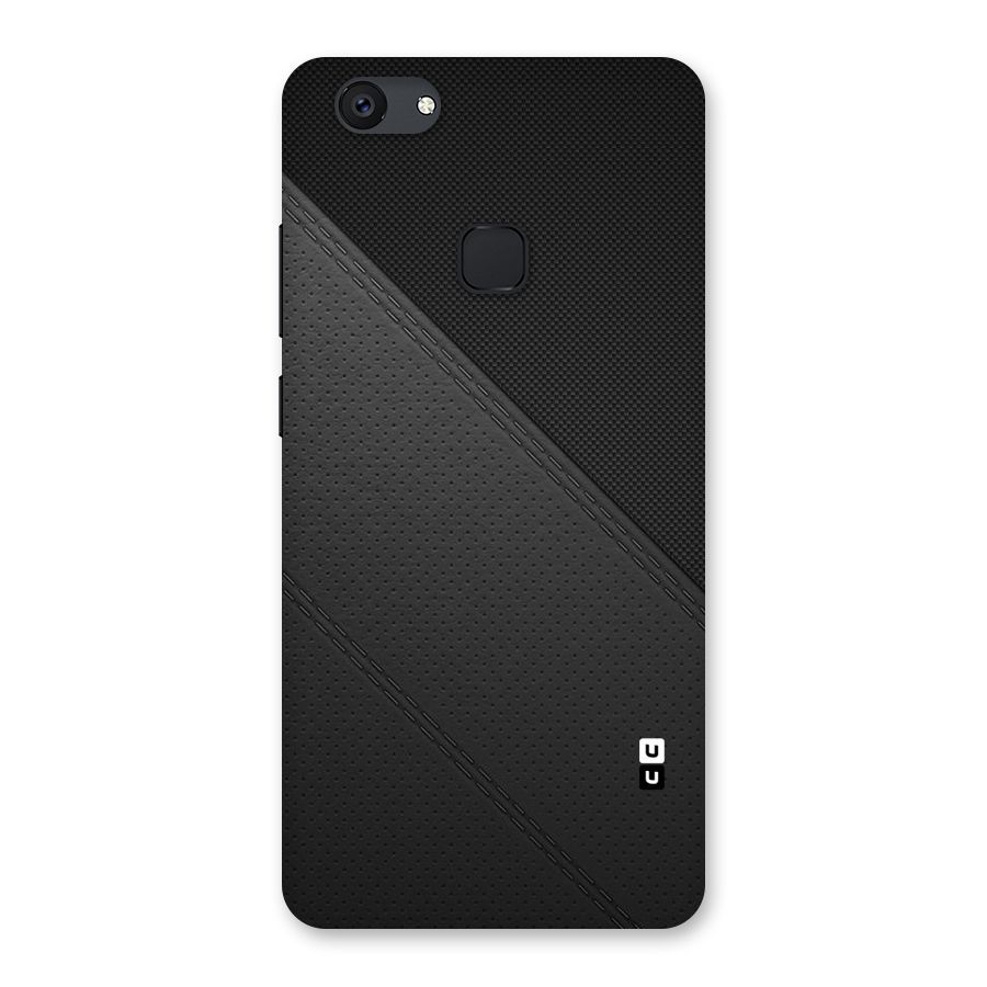 Black Polka Stripe Back Case for Vivo V7 Plus
