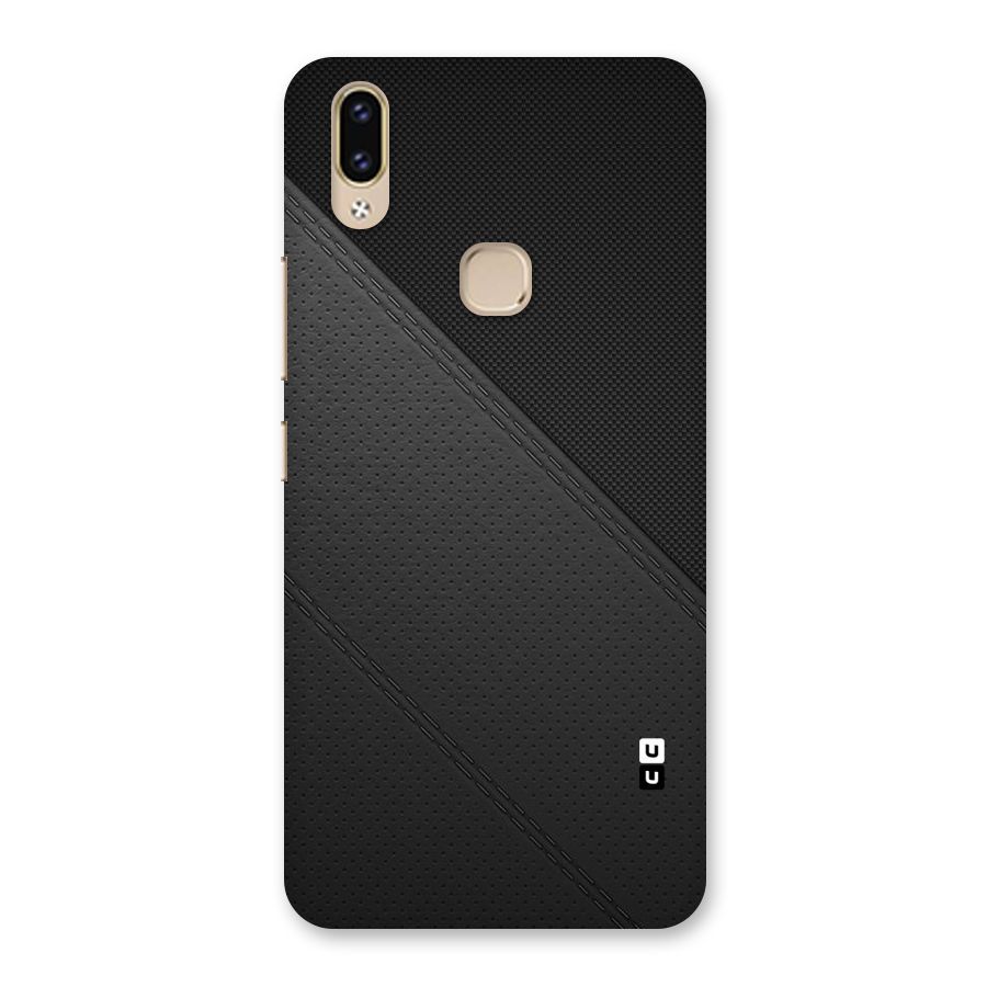 Black Polka Stripe Back Case for Vivo V9 Youth