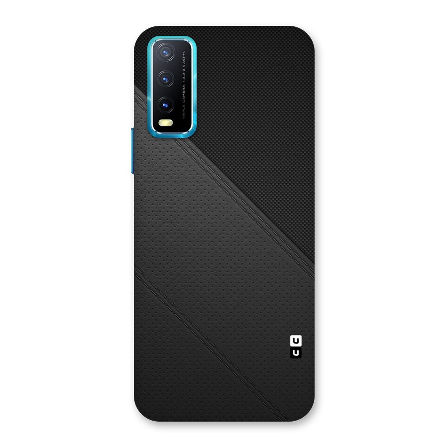 Black Polka Stripe Back Case for Vivo Y20A