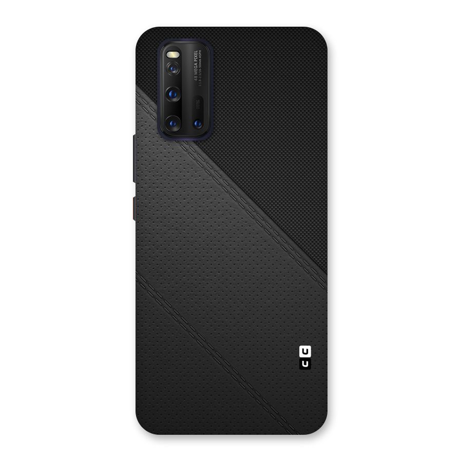Black Polka Stripe Back Case for Vivo iQOO 3