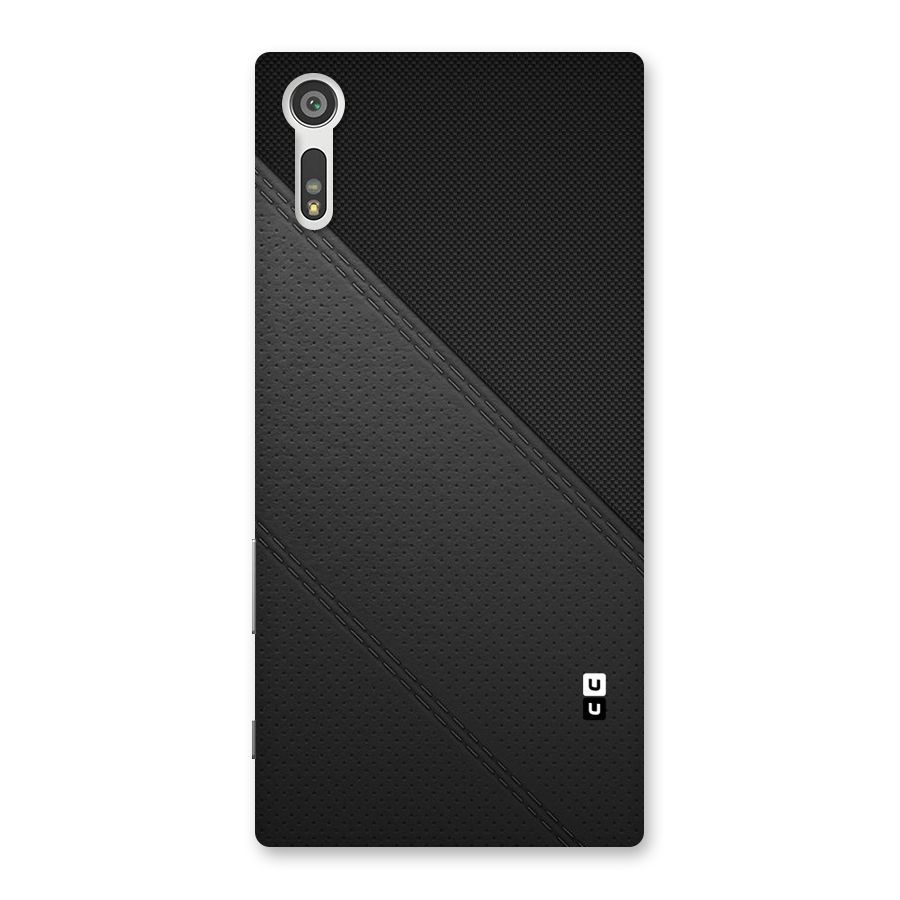 Black Polka Stripe Back Case for Xperia XZ
