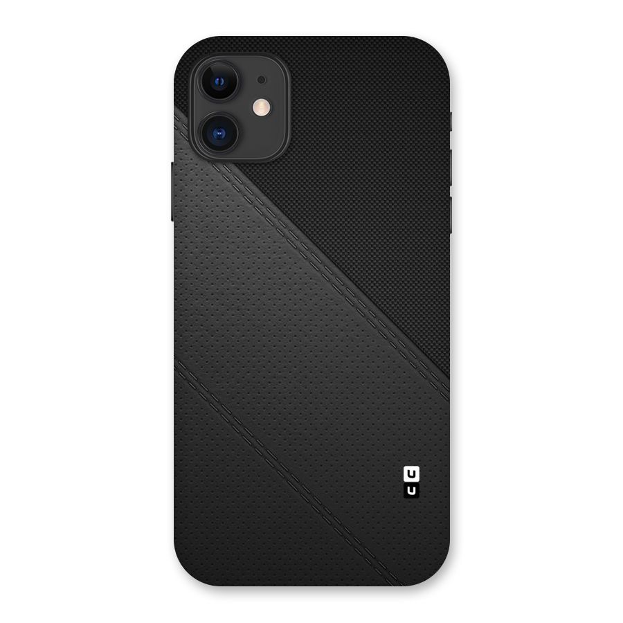 Black Polka Stripe Back Case for iPhone 11