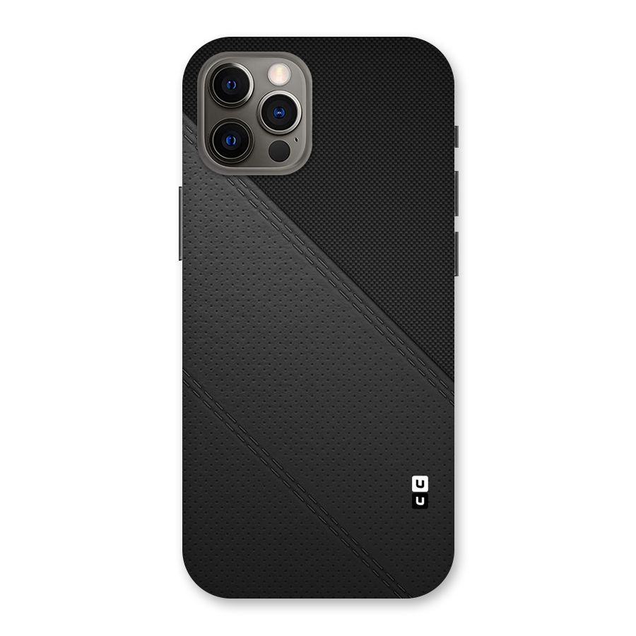 Black Polka Stripe Back Case for iPhone 12 Pro
