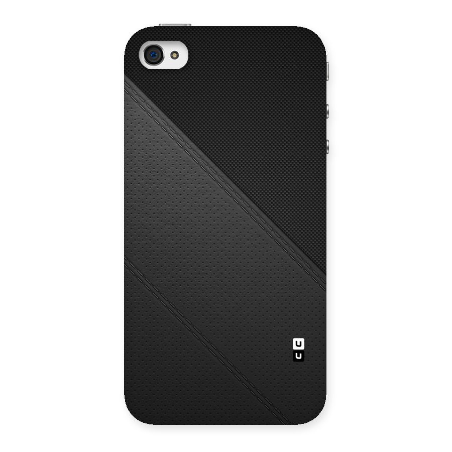Black Polka Stripe Back Case for iPhone 4 4s
