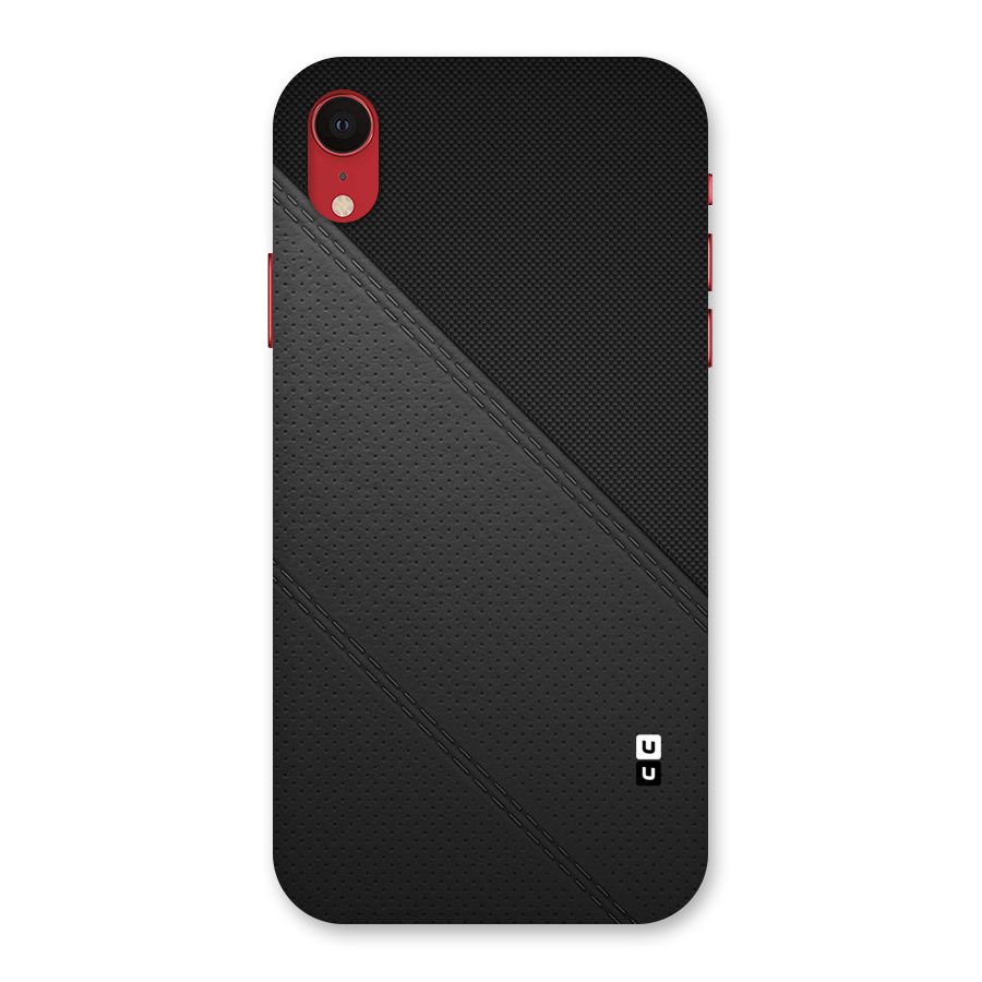 Black Polka Stripe Back Case for iPhone XR