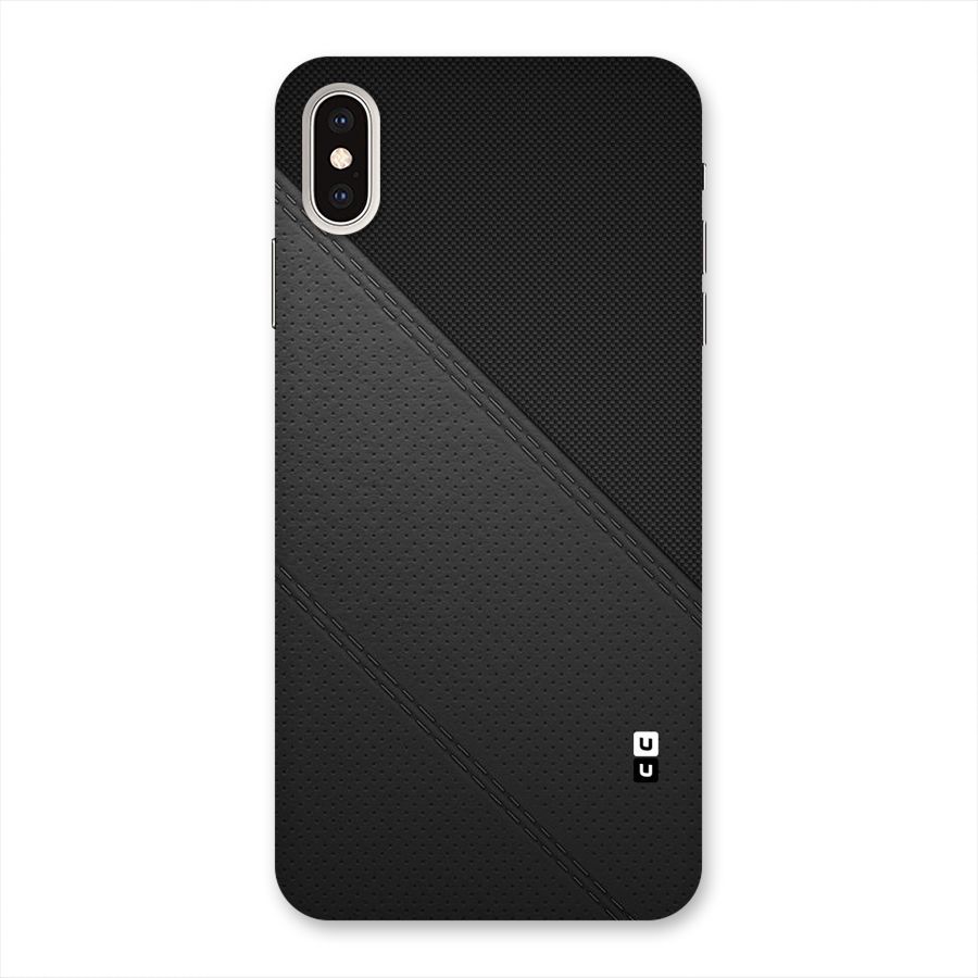 Black Polka Stripe Back Case for iPhone XS Max