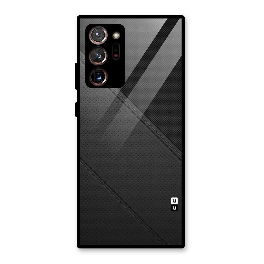 Black Polka Stripe Glass Back Case for Galaxy Note 20 Ultra