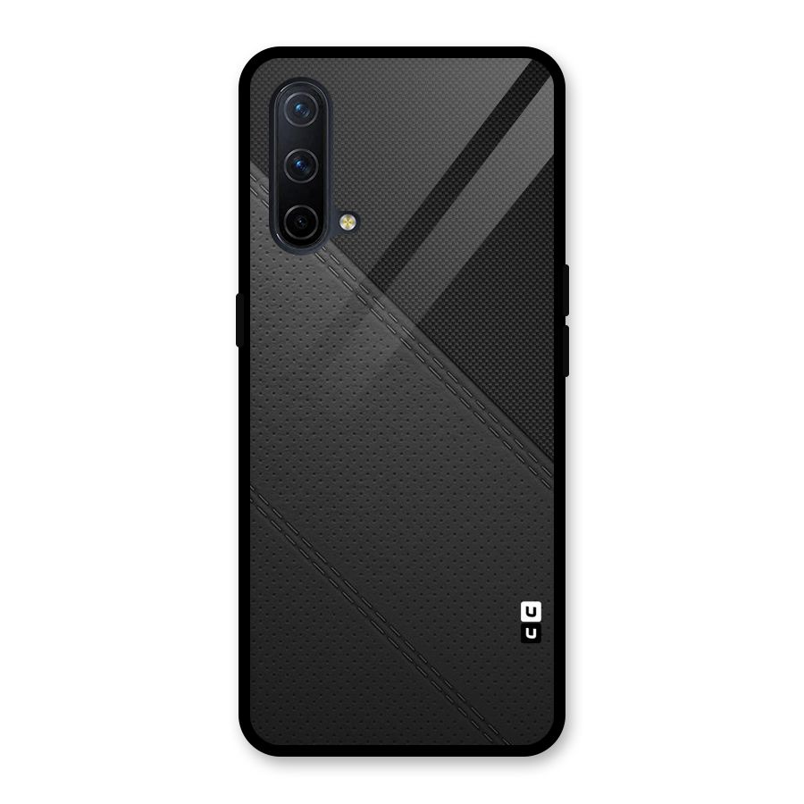 Black Polka Stripe Glass Back Case for OnePlus Nord CE 5G
