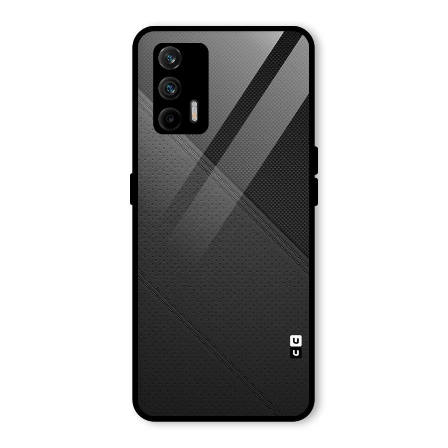 Black Polka Stripe Glass Back Case for Realme GT 5G