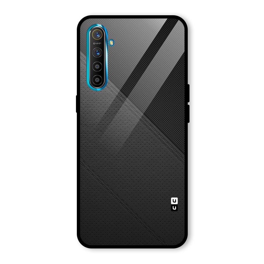 Black Polka Stripe Glass Back Case for Realme X2