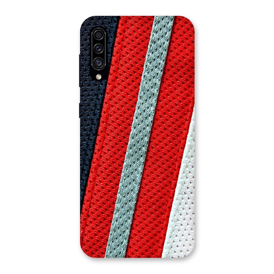 Black Red Grey Stripes Back Case for Galaxy A30s