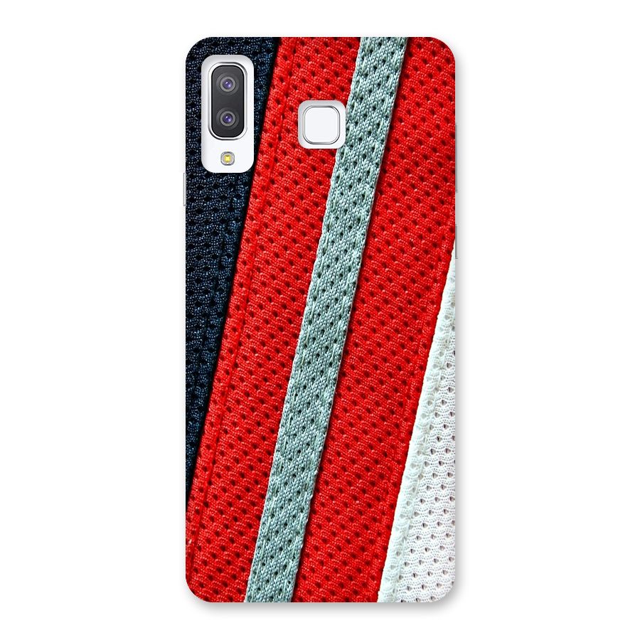 Black Red Grey Stripes Back Case for Galaxy A8 Star