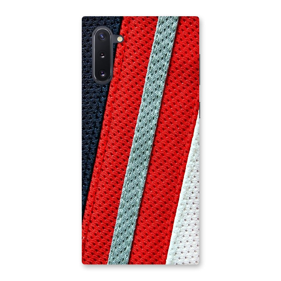Black Red Grey Stripes Back Case for Galaxy Note 10