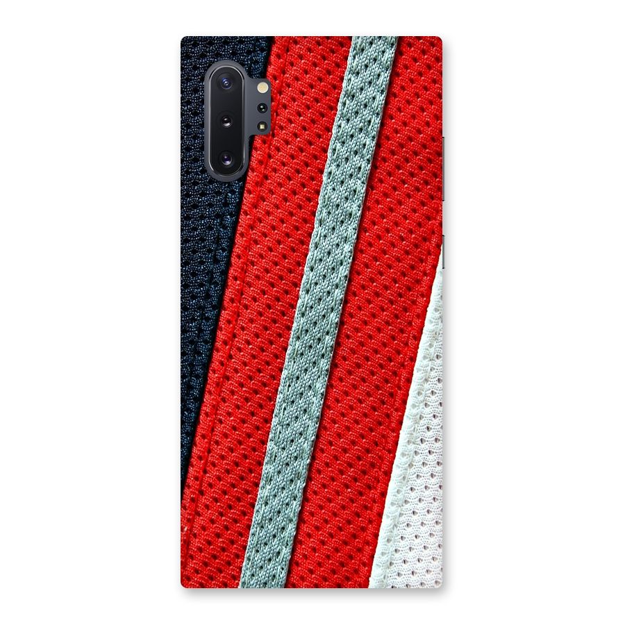 Black Red Grey Stripes Back Case for Galaxy Note 10 Plus