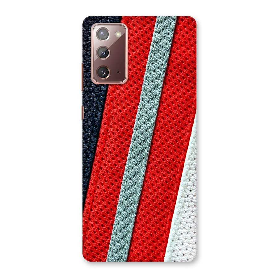 Black Red Grey Stripes Back Case for Galaxy Note 20