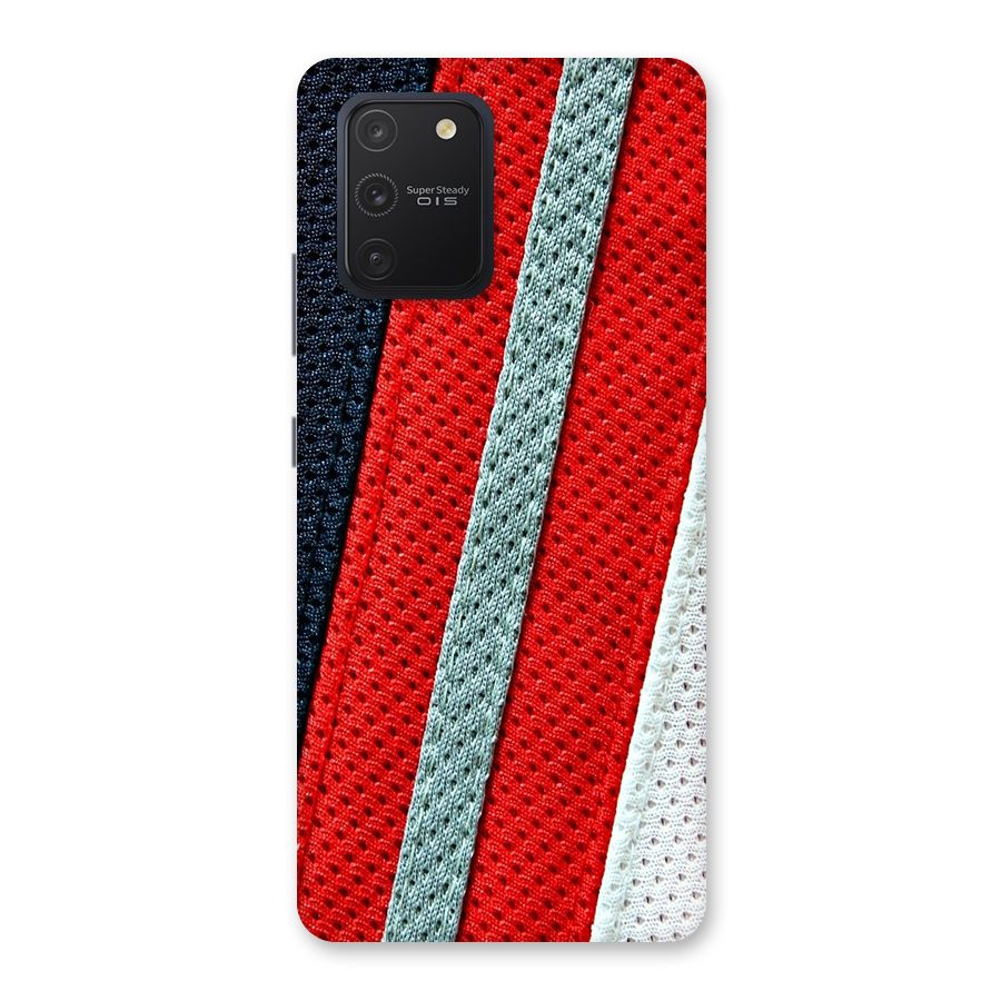 Black Red Grey Stripes Back Case for Galaxy S10 Lite