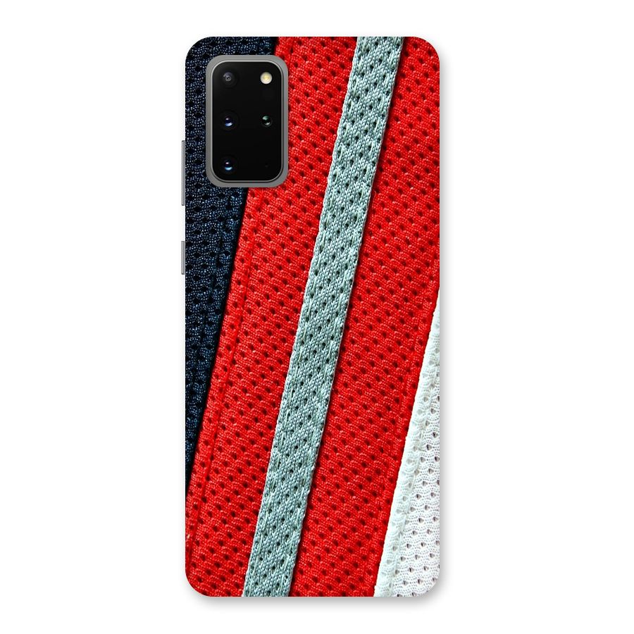 Black Red Grey Stripes Back Case for Galaxy S20 Plus